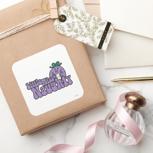 Little_Miss_Naughty_Hiding_Square_Sticker_5 Little Miss Naughty Hiding Square Sticker