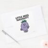 Little_Miss_Naughty___Black_Lettering_Square_Sticker_3 Little Miss Naughty Black Lettering Square Sticker