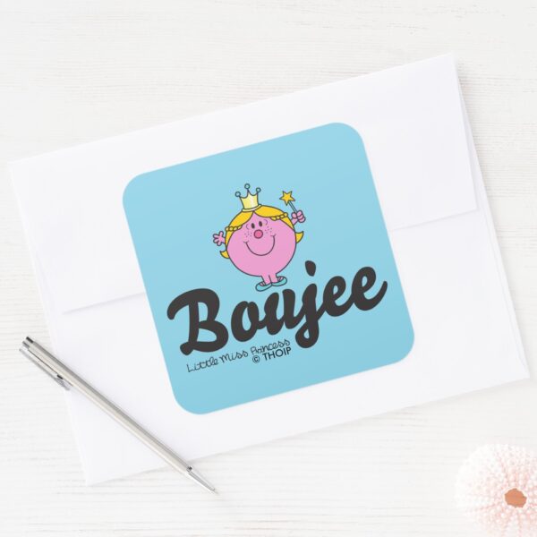 Little_Miss_Princess_Boujee_Square_Sticker_3 Little Miss Princess Boujee Square Sticker