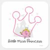 Little_Miss_Princess___Giant_Pink_Crown_Square_Sticker_1 Little Miss Princess Giant Pink Crown Square Sticker