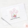 Little_Miss_Princess___Giant_Pink_Crown_Square_Sticker_3 Little Miss Princess Giant Pink Crown Square Sticker