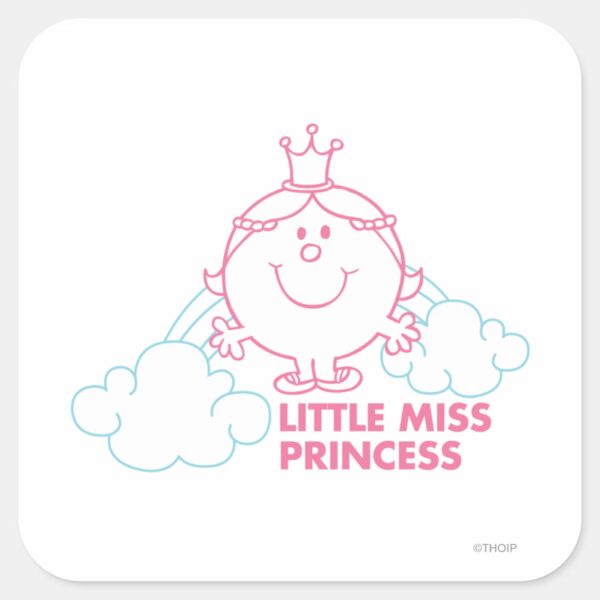 Little_Miss_Princess___Head_In_The_Clouds_Square_Sticker_1 Little Miss Princess Head In The Clouds Square Sticker