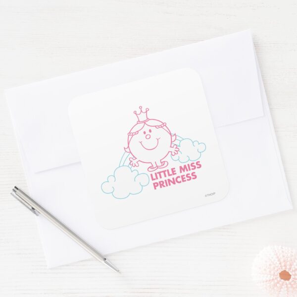 Little_Miss_Princess___Head_In_The_Clouds_Square_Sticker_3 Little Miss Princess Head In The Clouds Square Sticker