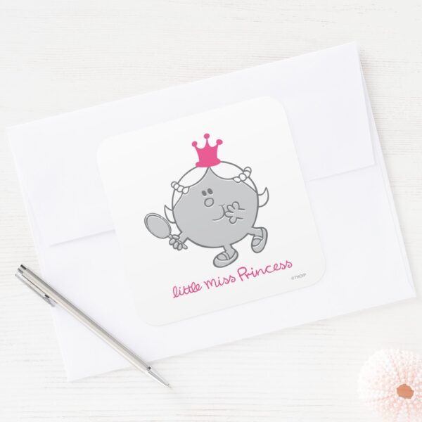 Little_Miss_Princess___Mirror_Mirror_Square_Sticker_3 Little Miss Princess Mirror Mirror Square Sticker