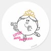 Little_Miss_Princess___Pink_Lettering_Classic_Round_Sticker_1 Little Miss Princess Pink Lettering Classic Round Sticker