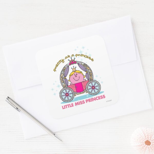 Little_Miss_Princess___Sparkling_Carriage_Square_Sticker_3 Little Miss Princess Sparkling Carriage Square Sticker