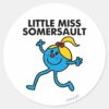 Little_Miss_Somersault_Walking_Tall_Classic_Round_Sticker_1 Little Miss Somersault Walking Tall Classic Round Sticker