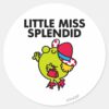 Little_Miss_Splendid___Black_Lettering_Classic_Round_Sticker_1 Little Miss Splendid Black Lettering Classic Round Sticker