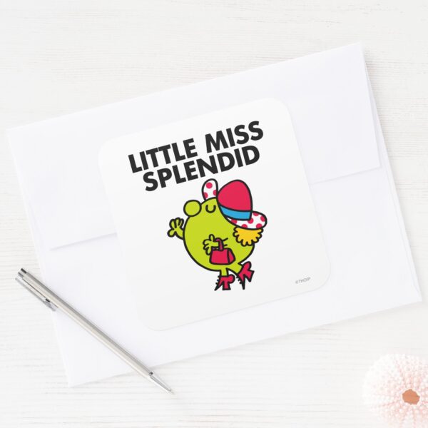 Little_Miss_Splendid___Black_Lettering_Square_Sticker_3 Little Miss Splendid Black Lettering Square Sticker