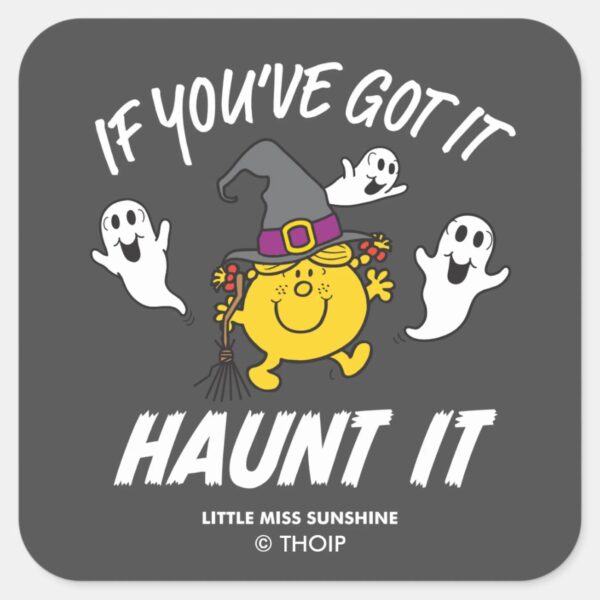 Little_Miss_Sunshine_Haunt_It_Halloween_Square_Sticker_1 Little Miss Sunshine Haunt It Halloween Square Sticker