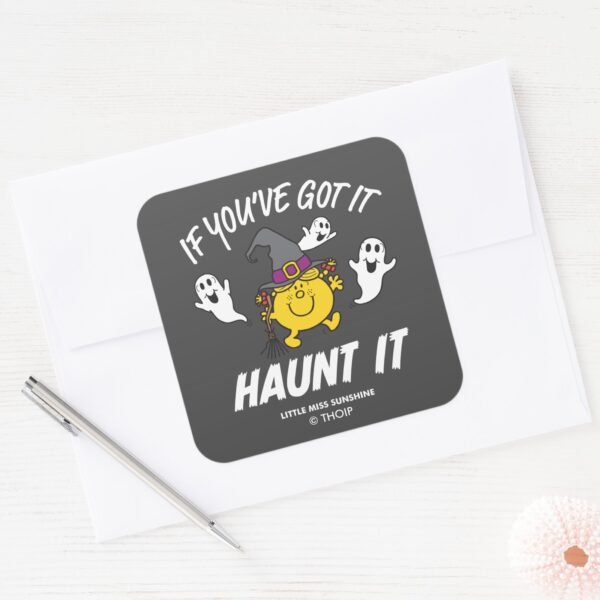 Little_Miss_Sunshine_Haunt_It_Halloween_Square_Sticker_3 Little Miss Sunshine Haunt It Halloween Square Sticker