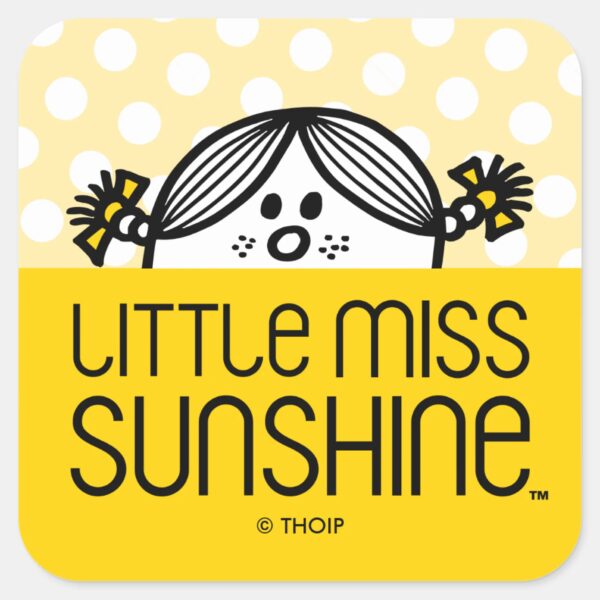 Little_Miss_Sunshine_Peeking_Square_Sticker_1 Little Miss Sunshine Peeking Square Sticker