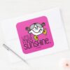 Little_Miss_Sunshine_Walking_On_Name_Graphic_Square_Sticker_3 Little Miss Sunshine Walking On Name Graphic Square Sticker