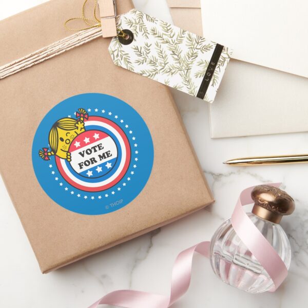 Little_Miss_Sunshine__Vote_for_Me__Classic_Round_Sticker_5 Little Miss Sunshine Vote For Me Classic Round Sticker