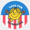 Little_Miss_Sunshine__Vote_for_Sunshine__Classic_Round_Sticker_1 Little Miss Sunshine Vote For Sunshine Classic Round Sticker