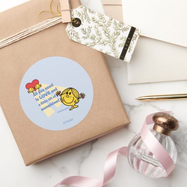 Little_Miss_Sunshine___All_You_Need_Is…_Classic_Round_Sticker_5 Little Miss Sunshine All You Need Is… Classic Round Sticker