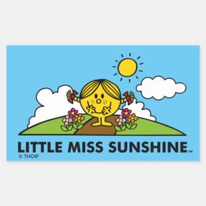 Little Miss Sunshine Back To Nature Rectangular Sticker