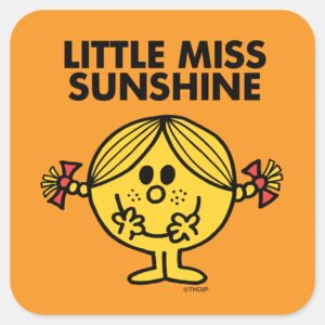Little_Miss_Sunshine___Funny_&_Freckled_Square_Sticker_1 Little Miss Sunshine Funny Freckled Square Sticker