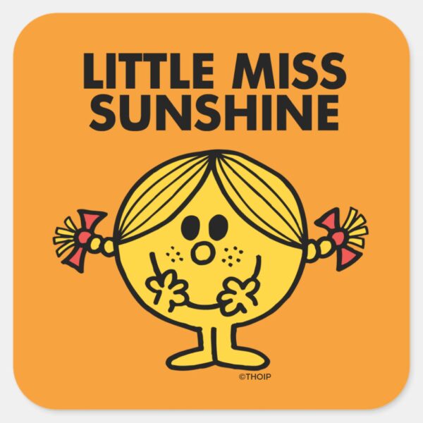 Little_Miss_Sunshine___Funny_&_Freckled_Square_Sticker_1 Little Miss Sunshine Funny Freckled Square Sticker