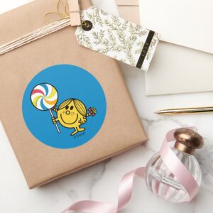 Little Miss Sunshine Giant Lollipop Classic Round Sticker