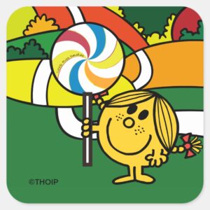 Little Miss Sunshine Hills Lollypop Square Sticker