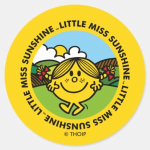 Little Miss Sunshine Sunshine Circle Classic Round Sticker