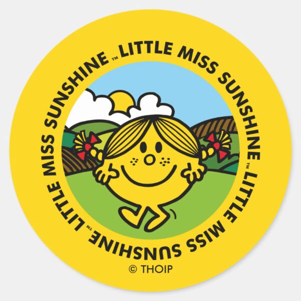 Little_Miss_Sunshine___Sunshine_Circle_Classic_Round_Sticker_1 Little Miss Sunshine Sunshine Circle Classic Round Sticker