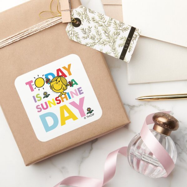 Little_Miss_Sunshine___Today_is_a_Sunshine_Day_Square_Sticker_5 Little Miss Sunshine Today Is A Sunshine Day Square Sticker