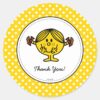 Little_Miss_Sunshine___Yellow_Birthday_Thank_You_Classic_Round_Sticker_1 Little Miss Sunshine Yellow Birthday Thank You Classic Round Sticker