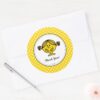 Little_Miss_Sunshine___Yellow_Birthday_Thank_You_Classic_Round_Sticker_3 Little Miss Sunshine Yellow Birthday Thank You Classic Round Sticker