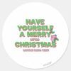 Little_Miss_Tiny_Christmas_Classic_Round_Sticker_1 Little Miss Tiny Christmas Classic Round Sticker