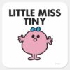 Little_Miss_Tiny___Black_Lettering_Square_Sticker_1 Little Miss Tiny Black Lettering Square Sticker