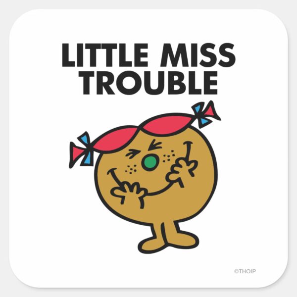 Little_Miss_Trouble___Laughing_Square_Sticker_1 Little Miss Trouble Laughing Square Sticker