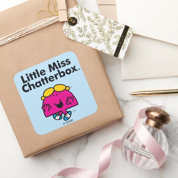 Little_Miss___Little_Miss_Chatterbox_is_So_Chatty_Square_Sticker_5 Little Miss Little Miss Chatterbox Is So Chatty Square Sticker