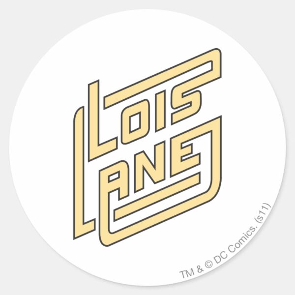 Lois_Lane_Logo_Classic_Round_Sticker_1 Lois Lane Logo Classic Round Sticker
