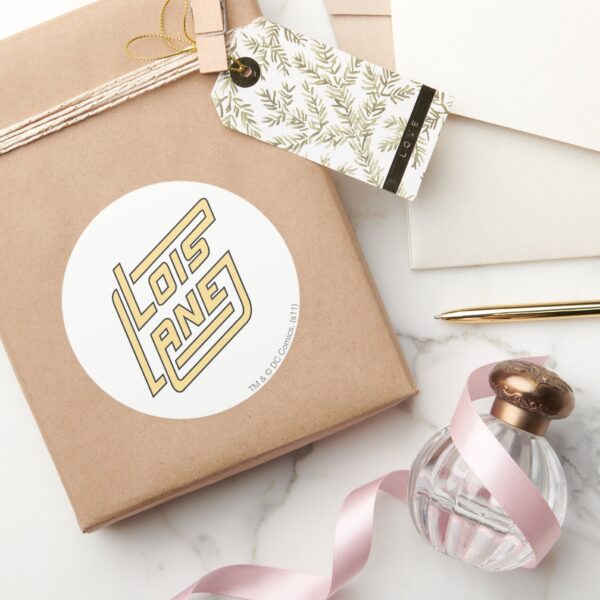 Lois_Lane_Logo_Classic_Round_Sticker_5 Lois Lane Logo Classic Round Sticker