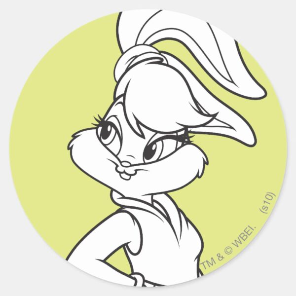 Lola_Bunny_Casual_Classic_Round_Sticker_1 Lola Bunny Casual Classic Round Sticker