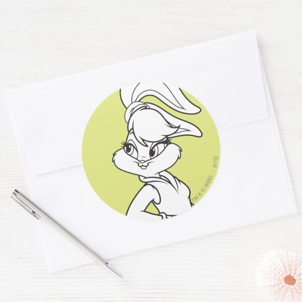 Lola_Bunny_Casual_Classic_Round_Sticker_3 Lola Bunny Casual Classic Round Sticker