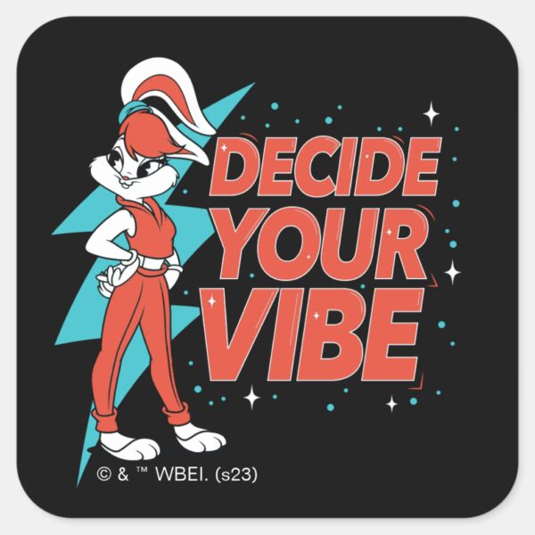 Lola Bunny Decide Your Vibe Square Sticker