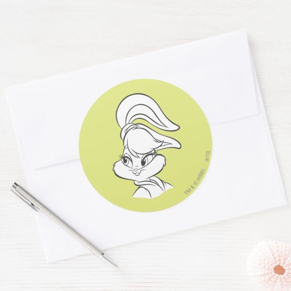 Lola Bunny Expressive Classic Round Sticker