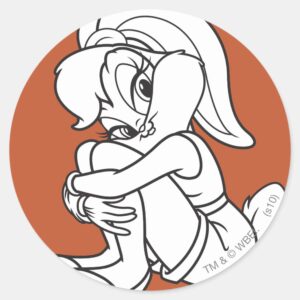 Lola Bunny Flirty Classic Round Sticker