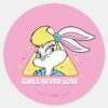 Lola_Bunny_Girls_Never_Lose_Classic_Round_Sticker_1 Lola Bunny Girls Never Lose Classic Round Sticker