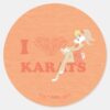 Lola Bunny I Heart Karats Classic Round Sticker