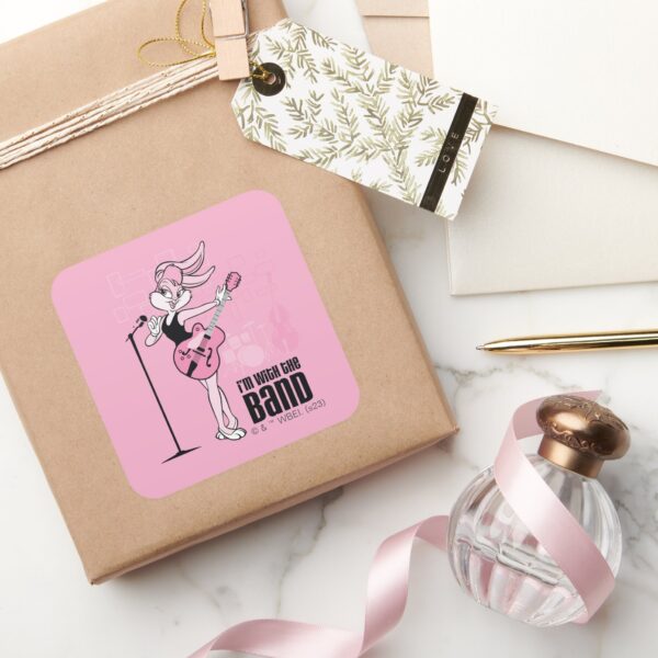 Lola_Bunny_I'm_With_The_Band_Square_Sticker_5 Lola Bunny Im With The Band Square Sticker