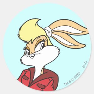 Lola Bunny Super Cute Classic Round Sticker