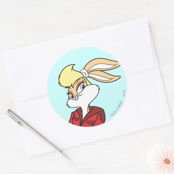 Lola_Bunny_Super_Cute_Classic_Round_Sticker_3 Lola Bunny Super Cute Classic Round Sticker