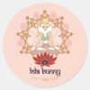 Lola_Bunny_Yoga_Lotus_Pose_Classic_Round_Sticker_1 Lola Bunny Yoga Lotus Pose Classic Round Sticker