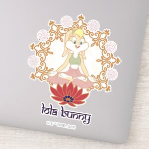 Lola Bunny Yoga Lotus Pose Sticker