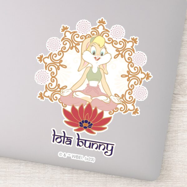 Lola_Bunny_Yoga_Lotus_Pose_Sticker_1 Lola Bunny Yoga Lotus Pose Sticker