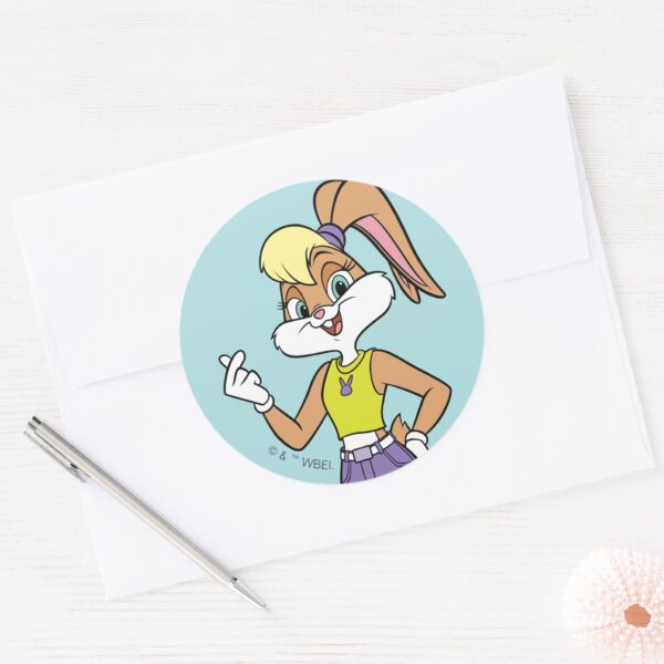 Lola_Finger_Heart_Classic_Round_Sticker_3 Lola Finger Heart Classic Round Sticker